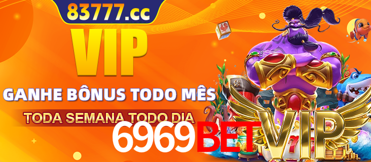 Banner promocional do 6969BET oferecendo 100% de recompensas adicionais contínuas para quem fizer o login diário (Daily sign-in), com um mascote de coelho.